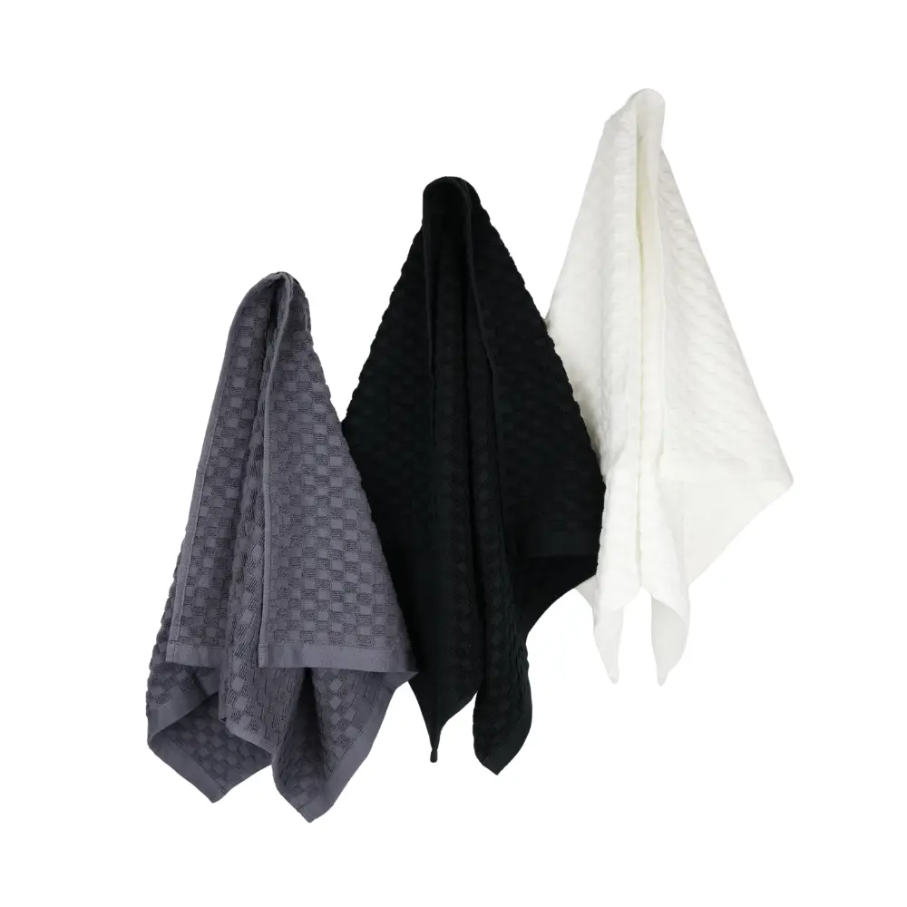 LivanoGoods Magnetic Kitchen Towel 3-Pack Ultra-Durable Cotton with Adhesive Strip for Oven Fridge Grill 24x16 in