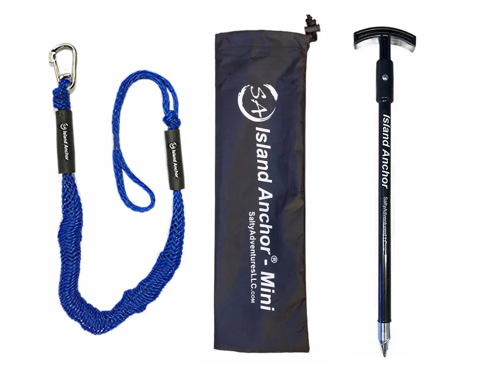 Island Anchor - Mini - 3/4" x 18" - Anchor Pole Spike for PWC, Jet Ski, Kayak and Paddle Board