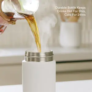 Nama Insulated On-the-Go Bottle Stainless Steel Ceramic Lining Portable Tumbler Keeps Drinks Hot 5hrs Cold 24hrs Durable Drinkware Leak-Proof Mug