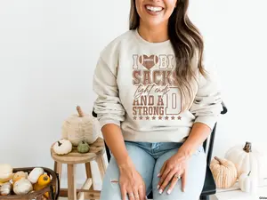 I Love Big Sacks Tight Ends and a Strong D Football Crewneck T-Shirt or Sweatshirt