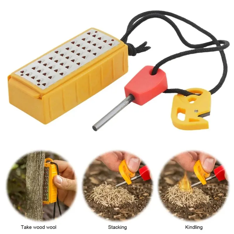 Fire Starter Kit - Flint Fire Starter Tool for Camping, Survival & Emergency Preparedness