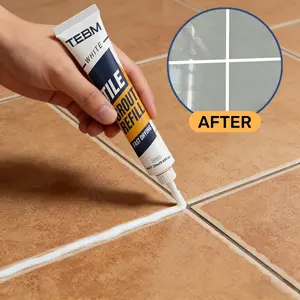 Tile Grout Repair Kit, 20ML + Tool Included, Quick-Drying Formula, Ideal for Tile Floor Seams & Gaps, Easy Application