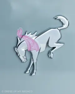Pretty in Pink — Bronco Rear Emblem Bandana