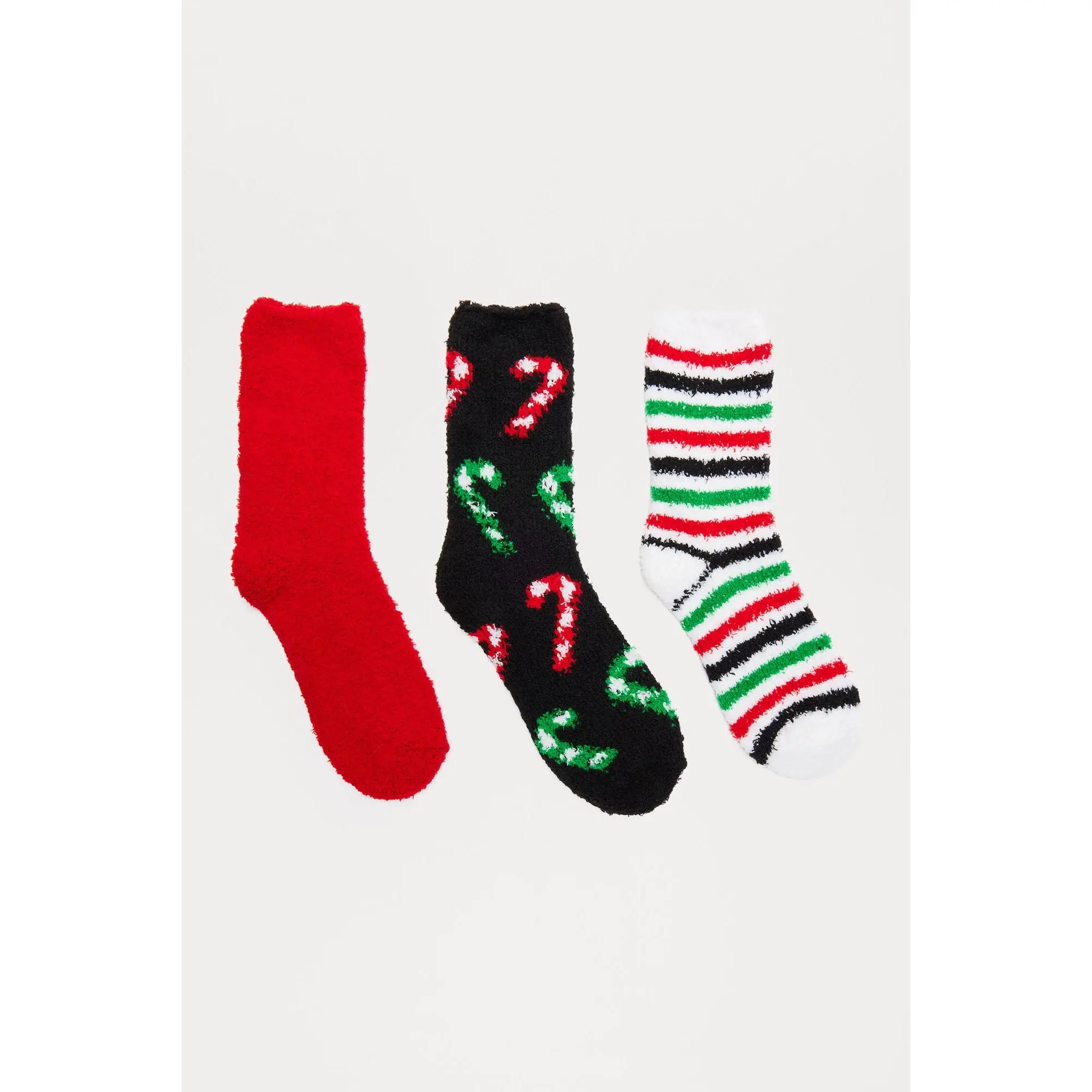 Candy Cane Lane 3 Pack Socks - Multi Color