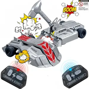 RC Battle Robots - 2.4GHz Remote Control Fighting Combat Vehicles with Hammer Weapon, Interactive Arena Battle Toys for Kids 6+, Ideal Birthday Gifts for Boys, Requires 4 AAA Batteries