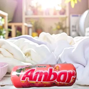 Jabon Bola Ambar,  Laundry Soap Bola 1,140g 3Pk Bola (Imported) Pack of 3  (380 gramos cada Bola) Household - Gentle and Effective Laundry Soap