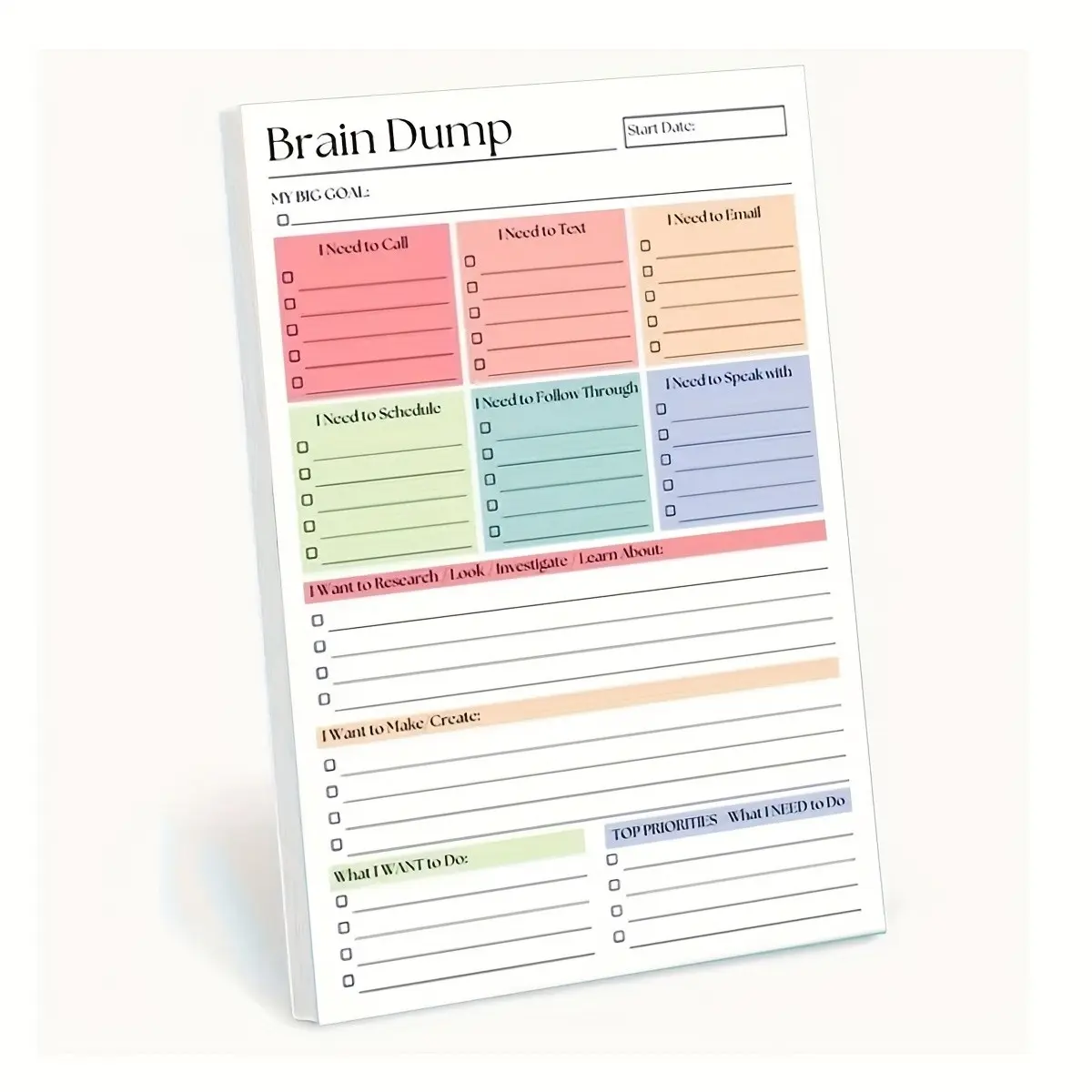 A5 Daily Planner Notebook, Weekly Planner, Monthly Budget Planner, Productivity Planner, High-Performance Undated Journal, Life Planner Journal, Minimalist Design, Perfect for Self-Organizers & Project Managers