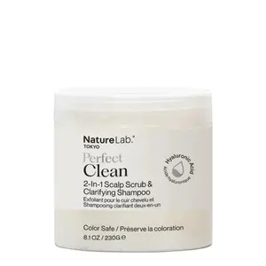 Perfect Clean Clarifying Scalp Scrub: 2-in-1 Shampoo and Scalp Scrub Hair and Scalp Treatment to Clarify and Remove Product Buildup for Immense Shine and Hydrate with Hyaluronic Acid