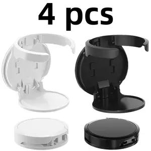 4 piece Space Saving Wall Mounted Cup Holder Foldable Cup Holder Water Bottle Holder Space Saving Tumbler Organizer Storage