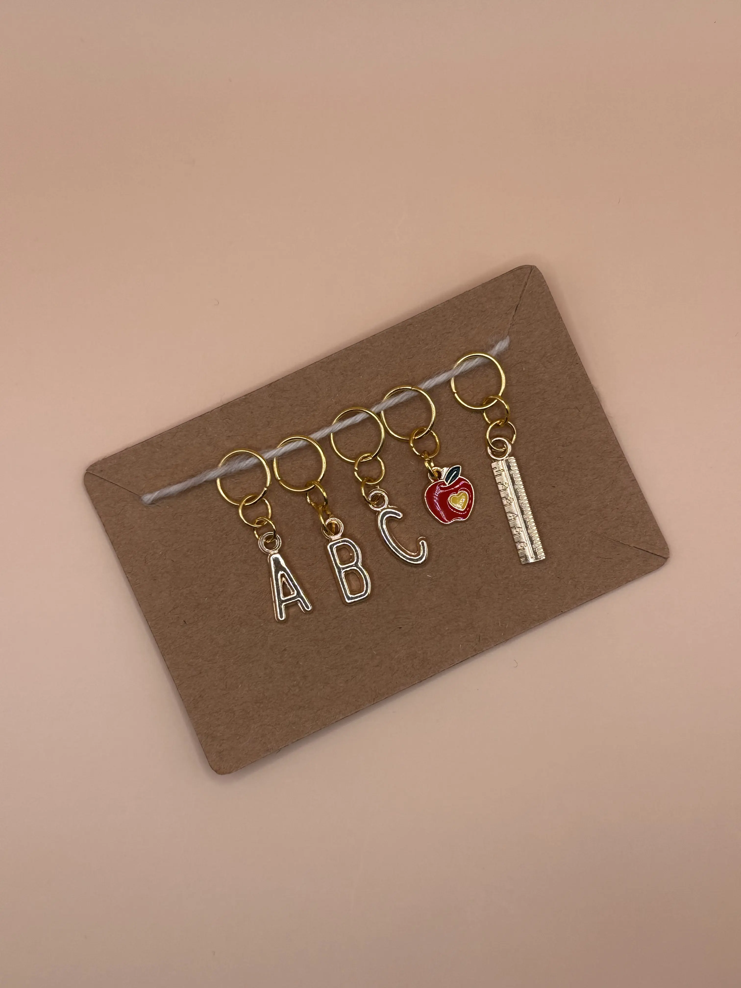 best teacher ever custom stitch markers l knitting supplies
