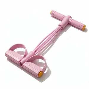6-Tube Elastic Yoga Pedal Puller Resistance Band Multifunction Fitness Equipment for Full-Body Workout Home Gym Sit-up Yoga Abdominal Training