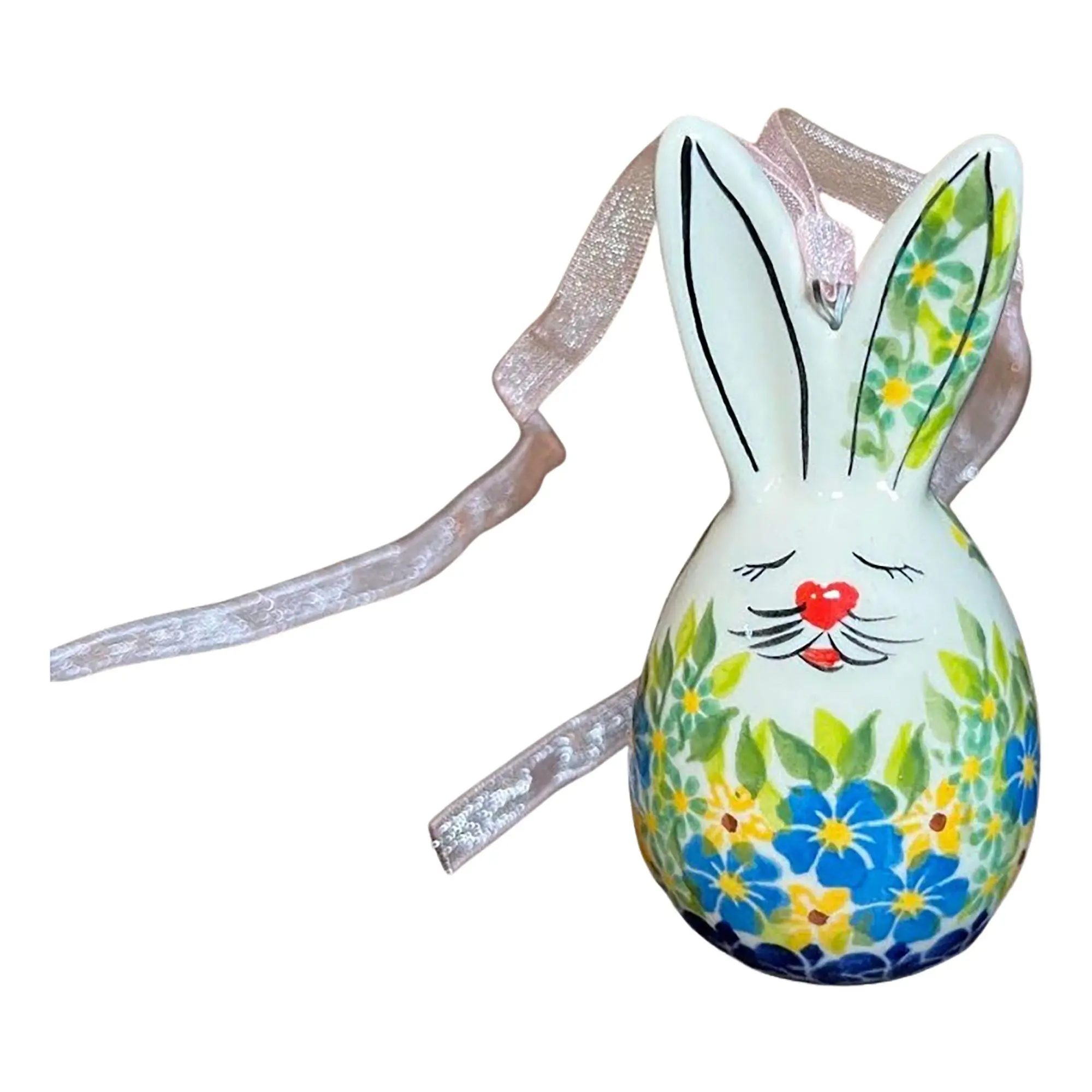 Lidia's Polish Pottery Easter Bunny Ornament