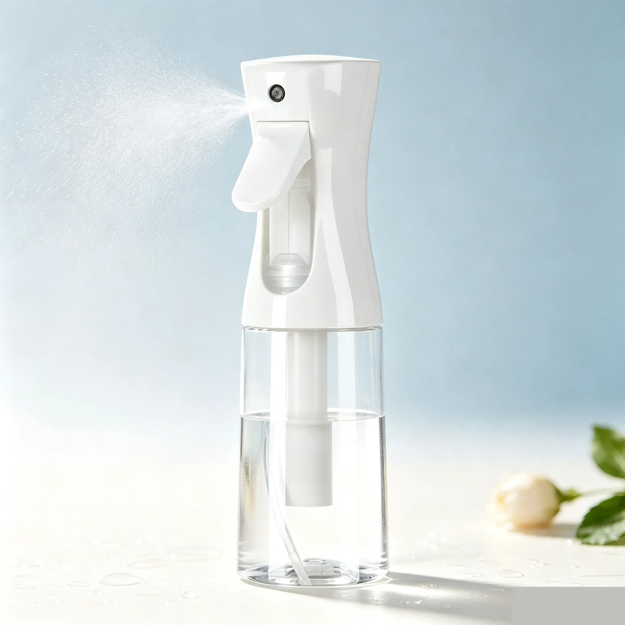 Ultra Fine Mist Continuous Spray Bottle - Home Supply Storage Jar for Hairstyling, Cleaning, Barbers