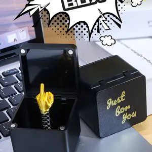 Novelty Middle Finger Surprise Box, Funny Prank Toy, Humor, Creative Gag Gift Box, Perfect for Festivals, Birthdays, Parties, Decorations, Prank Props