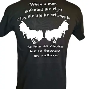 Gamefowl Unisex T-Shirt for Men - When a Man (colors may be substituted)