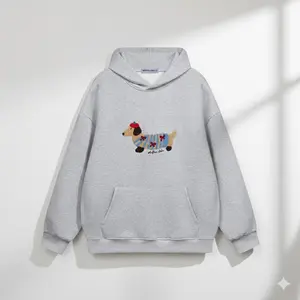 Cartoon Dachshund Dog Hoodie Couple Hooded Sweatshirt Long Sleeve Pullover Oversized Hoodies 2025 Outfits, Casual Shirt Gift