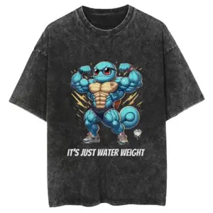It's Just Water Weight Shirt, PKM Anime T-shirt, Pokemonn Gym Tee, Casual Style, Gift for Him, Gift for Her
