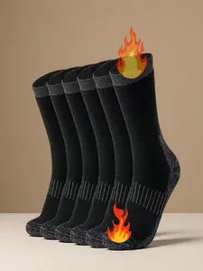 Merino Wool Warm Socks Unisex 3 Pairs Full Cushion Winter Boot Socks Suitable for Cold Weather Hiking Work