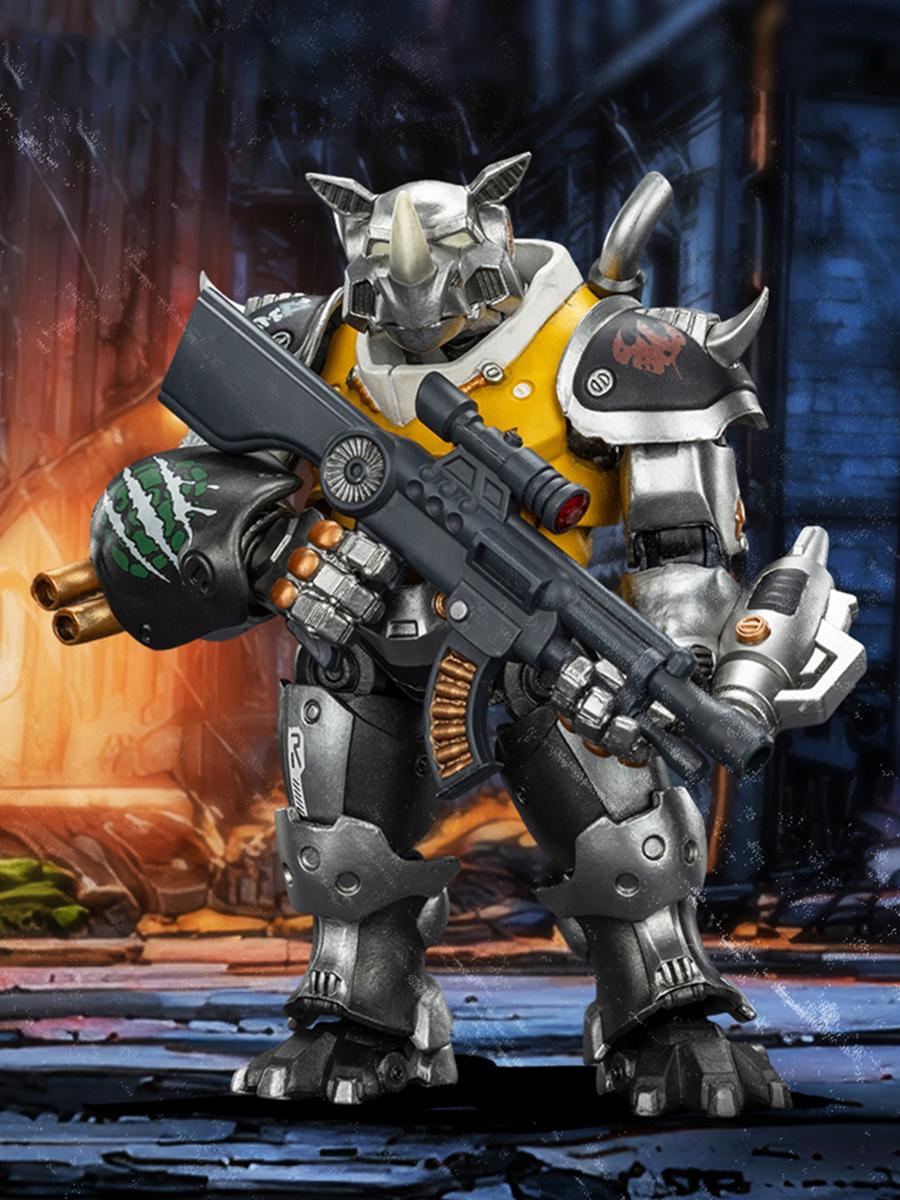 HIPLAY JOYTOY TMNT-Mighty Rocksteady JT03394 1/18 Scale Action Figure