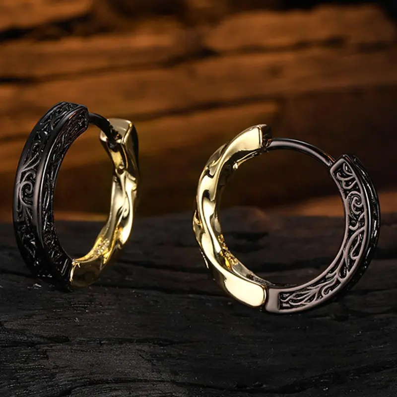 Vintage Hoops Shape Earrings, Fashion Stylish Jewelry for Party, Daily Clothing Decor, Trendy All-match & Exquisite Jewelry for Birthday Gift, Trendy Fashionable Accessories, Chic Gorgeous Jewelry