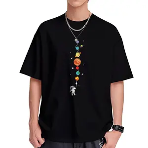 104 Planet Men'S T-Shirt - Comfortable And Stretchy, Perfect for Summer Outdoor Activities. Street Style Elastic Crew Neck T-Shirt for Summer, a Great Gift Option. Casual Graphic T-Shirt for Men'S Summer Outdoor