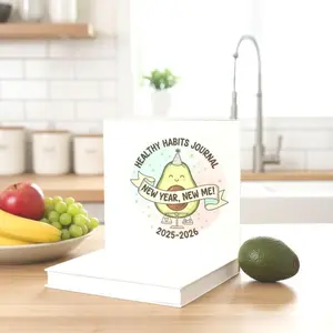 Healthy Habits Spiral Journal: Goal Tracker, Planner (2025-2026)