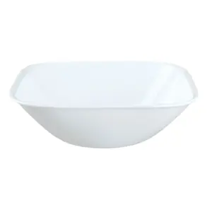 Pure White, Square Soup Bowl, 22-oz, 6.50 x 6.50 x 2.00 Inches