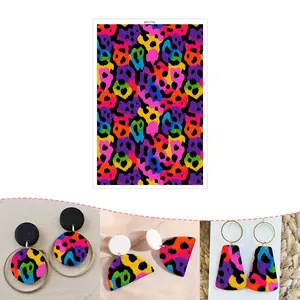 Polymer Clay Transfer Paper, Neon Color Design, Resin Art Jewelry Making, Polymer Clay Transfer Paper, Art Supplies