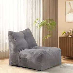(High end and high-quality)Bean Bag Chair, Cozy Lazy Sofa, Inflatable Floor Beanbags Filled with High-Density Foam, Memory Foam Bean Bag for Living Spaces, Bedrooms, and Workspaces