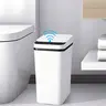 2.2-Gallon Odor-Sealing Touchless Trash Can, ABS+PP Plastic Motion Sensor Smart Bin with Lid, Slim Durable Waterproof Eco-Friendly Bathroom Gadget That Controls Odor Spread, Easy to Clean for Bathroom, Bedroom