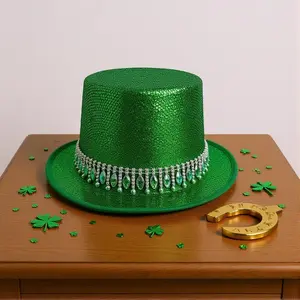 Jazz Hat Lightweight Party Hat Glitter Western Hat Rainbow Colorful Cowgirl Cap For Carnival Party Halloween Christmas