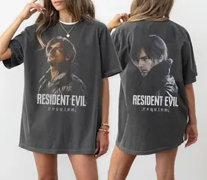 Comfort Colors Leon S. Kennedy Resident Evil 9 Requiem shirt, Grace Ashcroft Tee Vintage