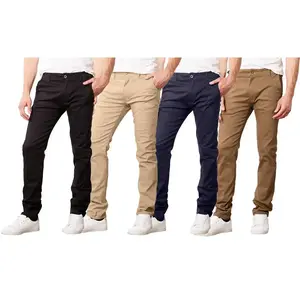 Men's Super Stretch Slim Fit Everyday Chino Pants GARMENTARY