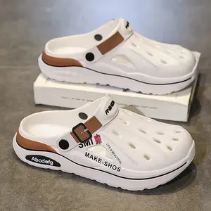 Summer Men Slippers Classics EVA Insole Men Shoes Arch Support Waterproof  Garden Clogs For Men Beach Shoes