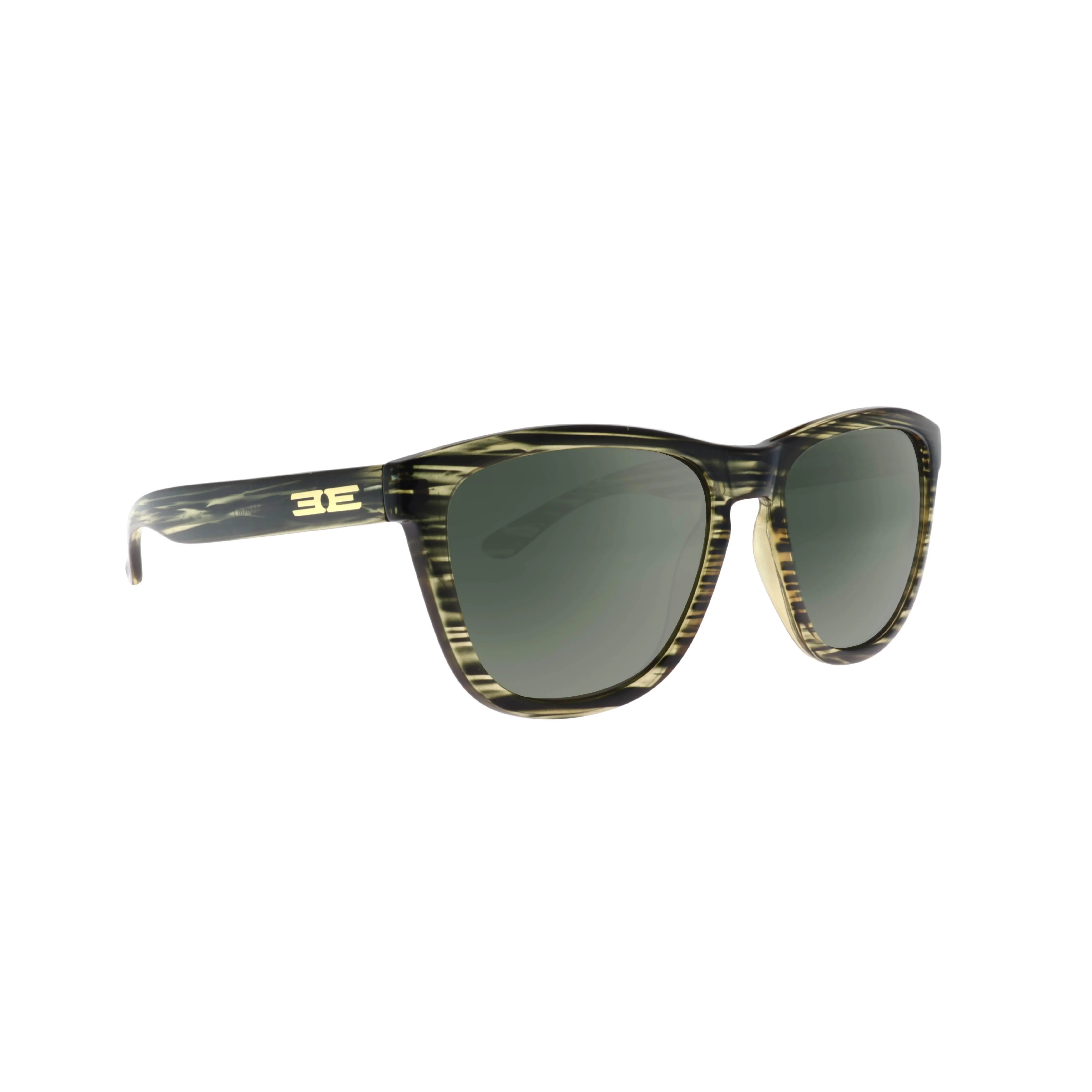 Epoch Eyewear Vibe Stormy Polarized Sunglasses – Striped Frame Dark Lens