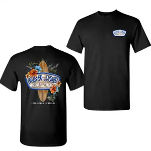 Ron Jon Surf T-Shirt cotton unisex, Tropical Beach Surf Graphic Tee, Classic Coastal Shirt for Men Women, Summer Beach Vibes Tee