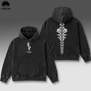 Cyberpunk V1 Print Washed Cotton Hoodie, Vintage Graphic Tee Washed For Fans Anime Cyberpunk: Edgerunners, Design Top Cotton Streetwear Anime Manga Hoodie Clothes Menswear Womenswear, Hoodie Unisex Hot 2025