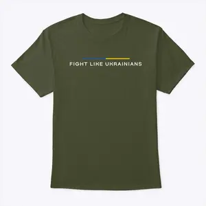 Fight Like Ukrainian T Shirt President Volodymyr Zelensky B8U