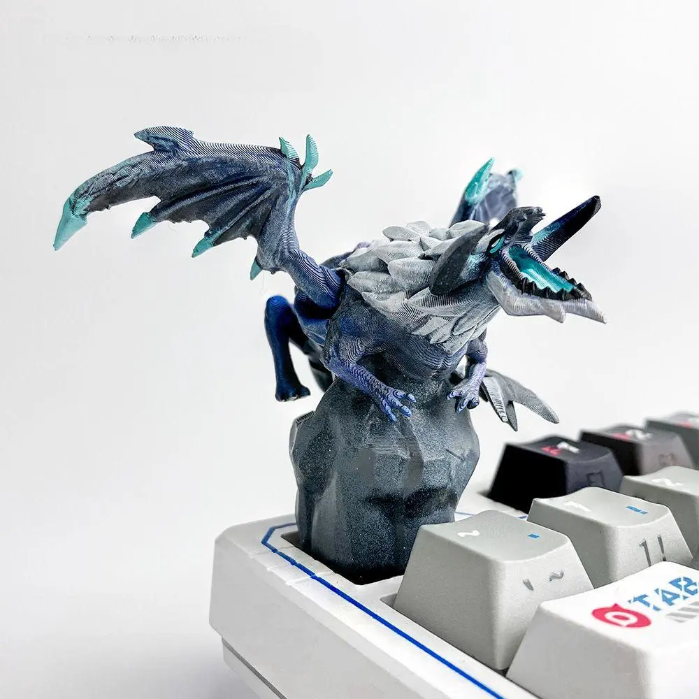 League of Legends Ancient Dragon Keycaps, LOL Merchandise Keycaps for Mechanical Keyboard with Movable 3D Keys