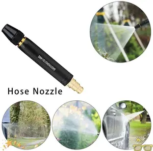 Adjustable Garden Hose Nozzle High Pressure Water Gun-Sprayer Car Wash Tool For Watering Flowers Cleaning Windows Outdoor Use