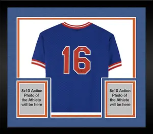 Framed Dwight Gooden New York Mets Autographed Blue Mitchell & Ness Replica Jersey with "1985 NL Cy Young" Inscription - Fanatics Authentic Certified