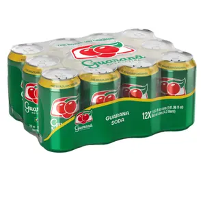 Guarana Antarctica, The Brazilian Original Guarana Soda, Regular, 11.83 fl oz (Pack of 12)