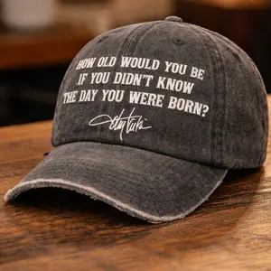 TK Memories embroidery Hat, Wash Hat, For Men, For Women, Vintage Embroidered Cap Snapback Cap