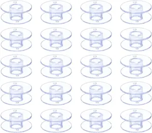Sewing Machine and Embroidery Bobbins, SA156 Bobbins for , Class 15 Transparent Sewing Bobbins (20 Pack)