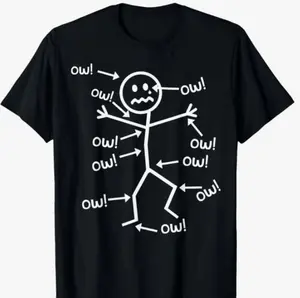 Humorous Chronic Pain Awareness T Shirt for Summer Casual Wear Round Neck Short Sleeve T-shirt, Hoodie and Sweatshirt T