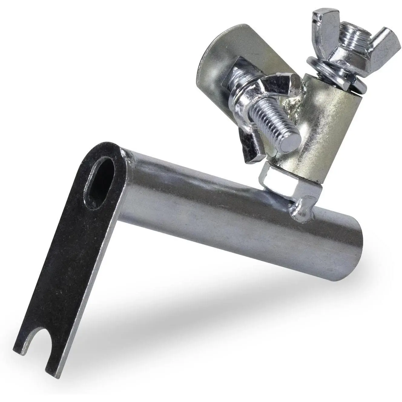 QLT by  Funny Trowel Handle Adapter, All-Angle Swivel Bracket Style, Turns Concrete Finishing Trowel into Fresno, Concrete Tool, 4826