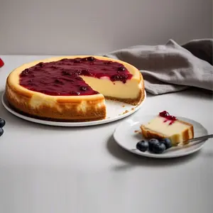Andy Anand Sugar-Free Raspberry Cheesecake, 9-Inch, 2.6 lb – Freshly Baked, No Preservatives, Diabetic-Friendly, Cream Cheese Gift Box