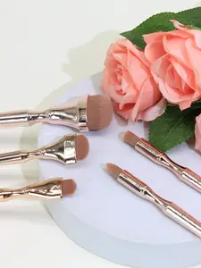 Five High-Grade Rose Gold Makeup Brush Set Face Powder Brush