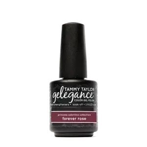 Tammy Taylor Nails Forever Rose Gelegance Gel Polish - 20g Warm Rose Hue Strengthens Soothes Out of Flare Nails 18V LED Drying Cosmetic Nail Art Manicure Nail Care