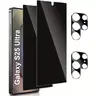 for Samsung Galaxy S26/S26 Plus/S26 Ultra/S25 Ultra Privacy Screen Protector, Protective Screen Protector, Camera Lens Protector Support Fingerprint Unlock 9H Tempered Glass Film Black 2+2 Pack, Cellphone Accessories, Mobile Phone Accessories